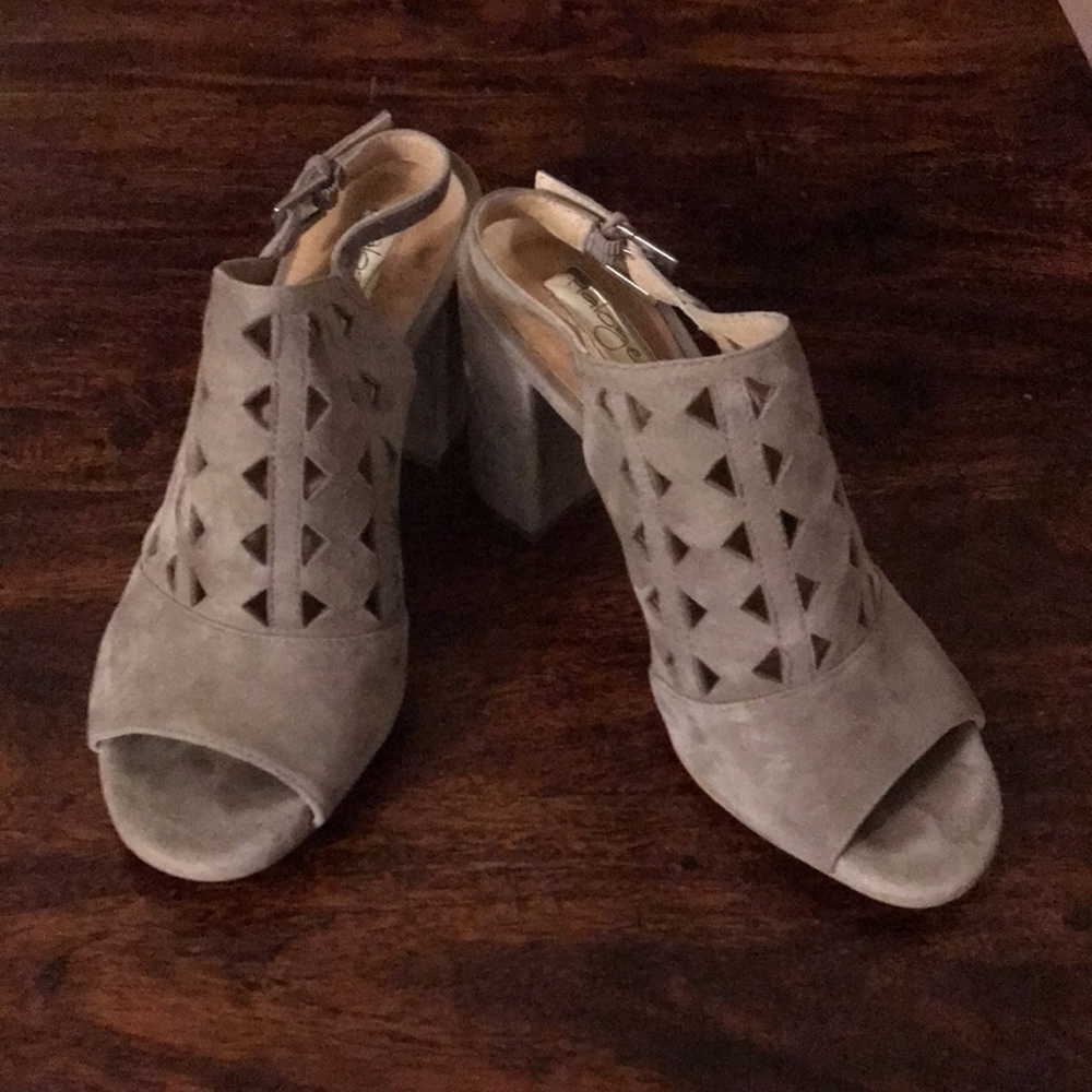 Halogen - Open Toe Block Heel Slingback - image 1